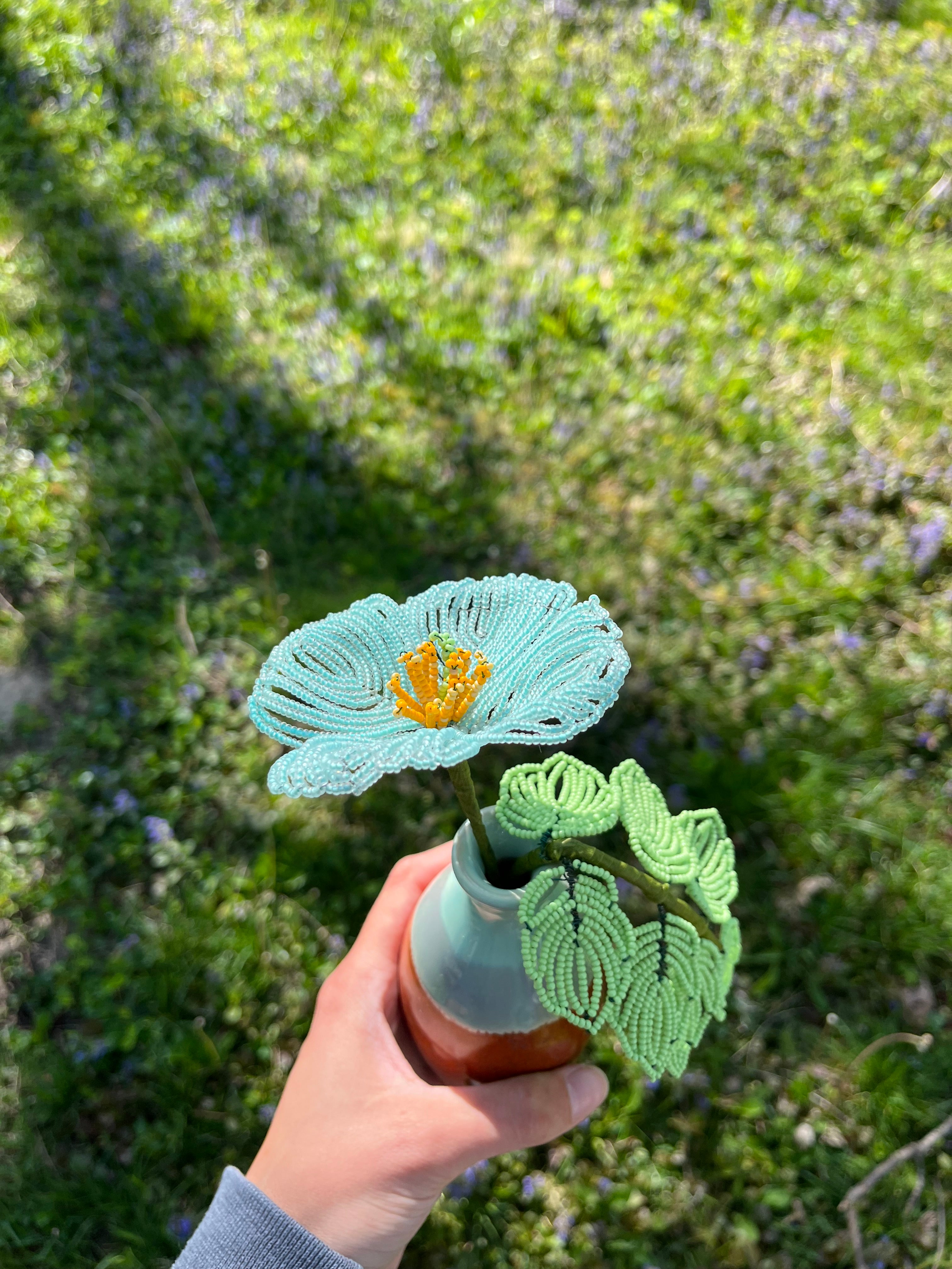 French beaded Himalayan poppy